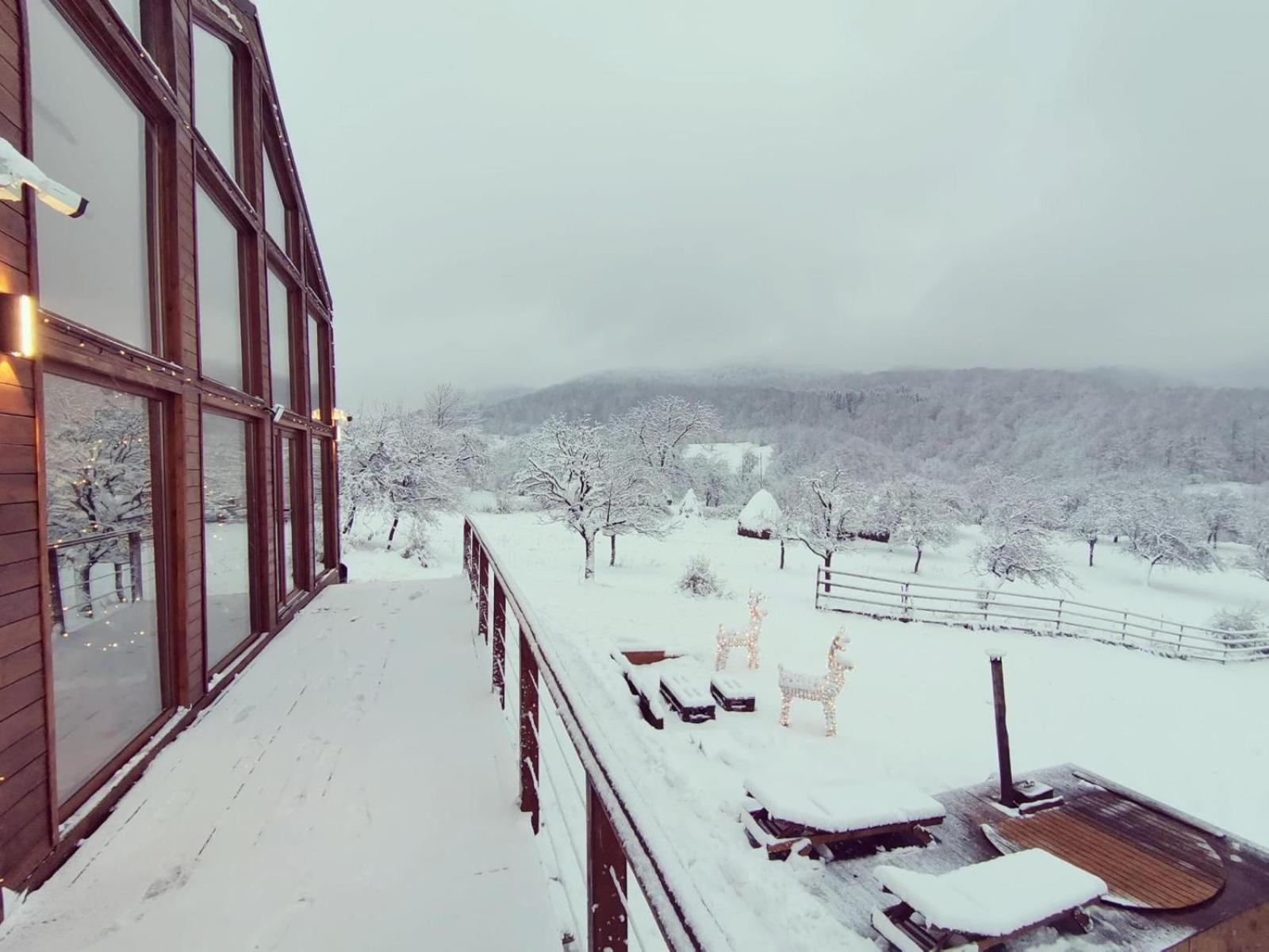 Le Chalet M - Cabana Cu O Panorama De Poveste. Surdesti  Exteriör bild